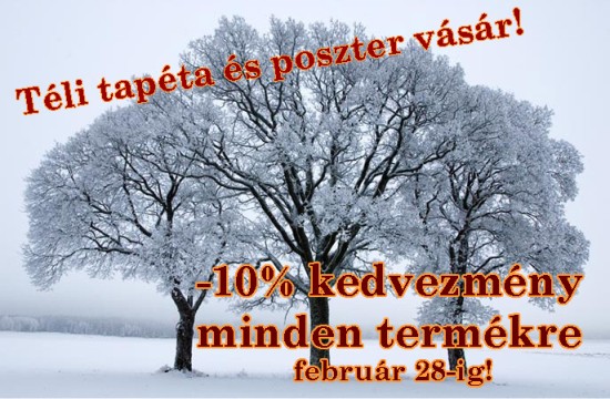 Téli tapéta vásár Budapest Téli tapéta akció Budapest