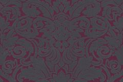 33583-5 cikkszámú tapéta,  Architects Paper Castello tapéta katalógusából Barokk-klasszikus,különleges felületű,plüss felületű,velúr felületű,lila,piros-bordó,szürke,vlies tapéta