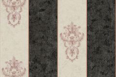 34371-2 cikkszámú tapéta,  Architects Paper Luxury Classics tapéta katalógusából Barokk-klasszikus,csíkos,különleges felületű,különleges motívumos,metál-fényes,bézs-drapp,fekete,pink-rózsaszín,vajszín,súrolható,vlies tapéta