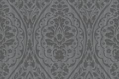 96195-7 cikkszámú tapéta,  Architects Paper Tessuto 2 tapéta katalógusából Barokk-klasszikus,valódi textil,fekete,szürke,gyengén mosható,vlies tapéta