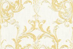 96196-5 cikkszámú tapéta,  Architects Paper Tessuto 2 tapéta katalógusából Barokk-klasszikus,valódi textil,arany,bézs-drapp,fehér,gyengén mosható,vlies tapéta