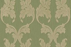 95628-4 cikkszámú tapéta,  Architects Paper Tessuto tapéta katalógusából Barokk-klasszikus,különleges motívumos,természeti mintás,valódi textil,virágmintás,bézs-drapp,zöld,gyengén mosható,vlies tapéta