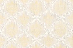 95629-7 cikkszámú tapéta,  Architects Paper Tessuto tapéta katalógusából Barokk-klasszikus,különleges motívumos,természeti mintás,valódi textil,virágmintás,arany,fehér,gyengén mosható,vlies tapéta
