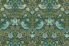 39056-1 cikkszámú tapéta,  As Creation Art of Eden tapéta katalógusából állatok,rajzolt,természeti mintás,türkiz,zöld,gyengén mosható,vlies tapéta