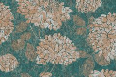 39025-4 cikkszámú tapéta,  As Creation Attractive 2 tapéta katalógusából Virágmintás,bézs-drapp,türkiz,lemosható,vlies tapéta