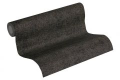 37431-4 cikkszámú tapéta,  As Creation Black is Beautiful tapéta katalógusából Textil hatású,fekete,illesztés mentes,súrolható,vlies tapéta