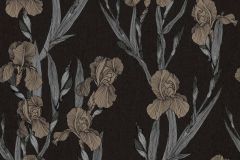37526-1 cikkszámú tapéta,  As Creation Black is Beautiful tapéta katalógusából Természeti mintás,virágmintás,bézs-drapp,fekete,szürke,súrolható,vlies tapéta