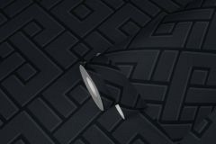 37984-4 cikkszámú tapéta,  As Creation Black is Beautiful tapéta katalógusából Geometriai mintás,fekete,lemosható,vlies tapéta
