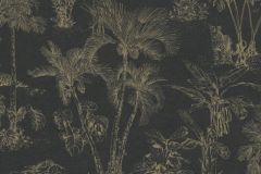 38021-5 cikkszámú tapéta,  As Creation Black is Beautiful tapéta katalógusából állatok,természeti mintás,arany,fekete,súrolható,vlies tapéta