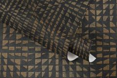 38352-2 cikkszámú tapéta,  As Creation Black is Beautiful tapéta katalógusából Geometriai mintás,kockás,barna,fekete,sárga,lemosható,vlies tapéta