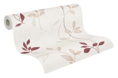 2497-39 cikkszámú tapéta,  As Creation Casual Living tapéta katalógusából Természeti mintás,bézs-drapp,fehér,gyöngyház,piros-bordó,lemosható,vlies tapéta
