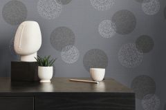34771-3 cikkszámú tapéta,  As Creation Casual Living tapéta katalógusából 3d hatású,pöttyös,retro,szürke,illesztés mentes,lemosható,vlies tapéta