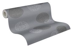 34771-3 cikkszámú tapéta,  As Creation Casual Living tapéta katalógusából 3d hatású,pöttyös,retro,szürke,illesztés mentes,lemosható,vlies tapéta