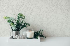 38100-1 cikkszámú tapéta,  As Creation Casual Living tapéta katalógusából Természeti mintás,ezüst,fehér,gyöngyház,lemosható,vlies tapéta