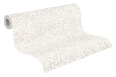 38100-1 cikkszámú tapéta,  As Creation Casual Living tapéta katalógusából Természeti mintás,ezüst,fehér,gyöngyház,lemosható,vlies tapéta