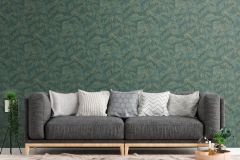 39340-1 cikkszámú tapéta,  As Creation Casual Living tapéta katalógusából Csillámos,természeti mintás,arany,zöld,lemosható,vlies tapéta