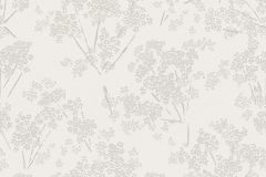 39548-3 cikkszámú tapéta,  As Creation Casual Living tapéta katalógusából Természeti mintás,virágmintás,ezüst,fehér,lemosható,vlies tapéta