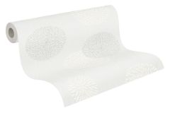 93792-2 cikkszámú tapéta,  As Creation Casual Living tapéta katalógusából Geometriai mintás,pöttyös,retro,fehér,szürke,illesztés mentes,lemosható,vlies tapéta