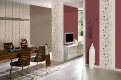 95874-1 cikkszámú tapéta,  As Creation Casual Living tapéta katalógusából Természeti mintás,virágmintás,bézs-drapp,fehér,gyöngyház,piros-bordó,illesztés mentes,lemosható,vlies tapéta