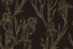 37526-3 cikkszámú tapéta,  As Creation Daniel Hechter 6 tapéta katalógusából Rajzolt,természeti mintás,virágmintás,fekete,sárga,súrolható,vlies tapéta