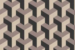 78150-1 cikkszámú tapéta,  As Creation Daniel Hechter 7 tapéta katalógusából 3d hatású,geometriai mintás,fekete,szürke,súrolható,vlies tapéta