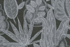 39346-1 cikkszámú tapéta,  As Creation Famous Garden tapéta katalógusából Természeti mintás,textil hatású,fehér,fekete,szürke,súrolható,vlies tapéta