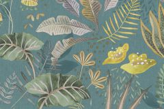 39348-3 cikkszámú tapéta,  As Creation Famous Garden tapéta katalógusából Természeti mintás,textil hatású,barna,sárga,zöld,súrolható,vlies tapéta