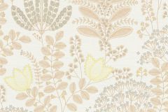 39349-1 cikkszámú tapéta,  As Creation Famous Garden tapéta katalógusából Természeti mintás,textil hatású,szürke,fehér,narancs-terrakotta,sárga,súrolható,vlies tapéta