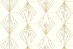 36710-1 cikkszámú tapéta,  As Creation French Affair tapéta katalógusából Dekor,geometriai mintás,arany,fehér,súrolható,vlies tapéta