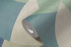 39932-2 cikkszámú tapéta,  As Creation French Affair tapéta katalógusából Absztrakt,geometriai mintás,bézs-drapp,kék,zöld,súrolható,vlies tapéta