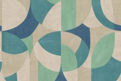 39932-2 cikkszámú tapéta,  As Creation French Affair tapéta katalógusából Absztrakt,geometriai mintás,bézs-drapp,kék,zöld,súrolható,vlies tapéta