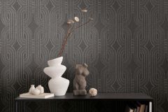 39937-4 cikkszámú tapéta,  As Creation French Affair tapéta katalógusából Dekor,geometriai mintás,arany,ezüst,fekete,lemosható,vlies tapéta