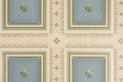 33541-2 cikkszámú tapéta,  As Creation Hermitage 10 tapéta katalógusából Barokk-klasszikus,geometriai mintás,metál-fényes,arany,bézs-drapp,sárga,türkiz,zöld,súrolható,vlies tapéta