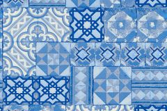 34300-3 cikkszámú tapéta,  As Creation Il Decoro tapéta katalógusából Konyha-fürdőszobai,különleges felületű,marokkói ,metál-fényes,ezüst,fehér,kék,lemosható,papír tapéta