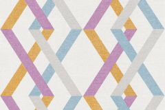 36759-1 cikkszámú tapéta,  As Creation Linen Style tapéta katalógusából Absztrakt,geometriai mintás,különleges felületű,fehér,kék,lila,sárga,szürke,lemosható,vlies tapéta