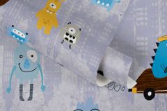 38121-1 cikkszámú tapéta,  As Creation Little Love tapéta katalógusából állatok,gyerek,barna,kék,szürke,gyengén mosható,vlies tapéta