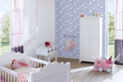38125-1 cikkszámú tapéta,  As Creation Little Love tapéta katalógusából Gyerek,természeti mintás,fehér,lila,pink-rózsaszín,gyengén mosható,vlies tapéta