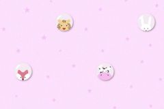 38143-2 cikkszámú tapéta,  As Creation Little Love tapéta katalógusából állatok,gyerek,fehér,pink-rózsaszín,sárga,gyengén mosható,vlies tapéta