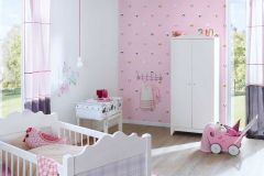 38143-2 cikkszámú tapéta,  As Creation Little Love tapéta katalógusából állatok,gyerek,fehér,pink-rózsaszín,sárga,gyengén mosható,vlies tapéta