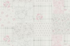 39066-3 cikkszámú tapéta,  As Creation Maison Charme tapéta katalógusából Retro,textil hatású,textilmintás,virágmintás,pink-rózsaszín,szürke,súrolható,vlies tapéta