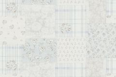 39066-4 cikkszámú tapéta,  As Creation Maison Charme tapéta katalógusából Retro,textil hatású,textilmintás,virágmintás,fehér,kék,szürke,súrolható,vlies tapéta