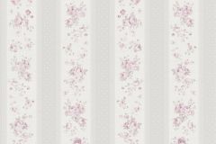 39069-2 cikkszámú tapéta,  As Creation Maison Charme tapéta katalógusából Textil hatású,virágmintás,csíkos,retro,fehér,pink-rózsaszín,szürke,illesztés mentes,súrolható,vlies tapéta
