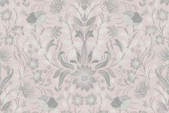 39075-2 cikkszámú tapéta,  As Creation Maison Charme tapéta katalógusából állatok,természeti mintás,textil hatású,virágmintás,pink-rózsaszín,szürke,súrolható,vlies tapéta