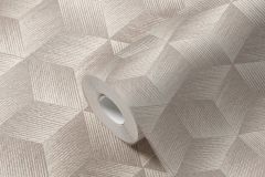 38506-1 cikkszámú tapéta,  As Creation Natural Living tapéta katalógusából Geometriai mintás,textil hatású,bézs-drapp,szürke,lemosható,vlies tapéta