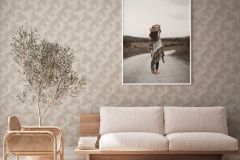 38506-1 cikkszámú tapéta,  As Creation Natural Living tapéta katalógusából Geometriai mintás,textil hatású,bézs-drapp,szürke,lemosható,vlies tapéta