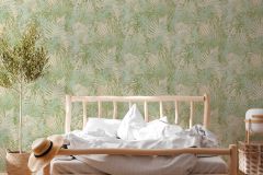 38638-1 cikkszámú tapéta,  As Creation Natural Living tapéta katalógusából Természeti mintás,textil hatású,bézs-drapp,zöld,lemosható,vlies tapéta