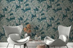 38663-1 cikkszámú tapéta,  As Creation Natural Living tapéta katalógusából Természeti mintás,textil hatású,bézs-drapp,zöld,lemosható,vlies tapéta