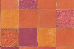 37406-5 cikkszámú tapéta,  As Creation New Walls tapéta katalógusából Konyha-fürdőszobai,marokkói ,narancs-terrakotta,pink-rózsaszín,piros-bordó,súrolható,vlies tapéta