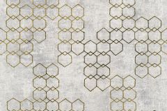 37424-4 cikkszámú tapéta,  As Creation New Walls tapéta katalógusából Absztrakt,geometriai mintás,arany,szürke,súrolható,vlies tapéta