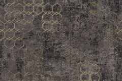 37424-6 cikkszámú tapéta,  As Creation New Walls tapéta katalógusából Geometriai mintás,absztrakt,arany,fekete,szürke,súrolható,vlies tapéta